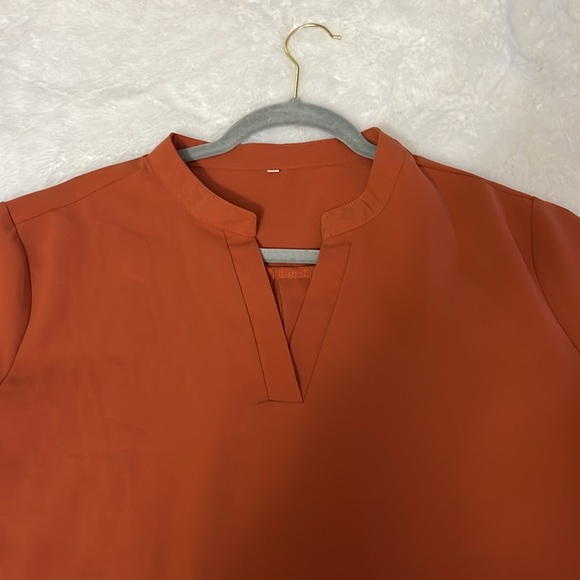 Women’s Blouse Color Rust Size XL - Picture 3 of 3